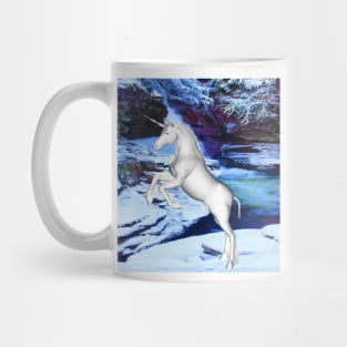 Unicorn in the Snow Mug